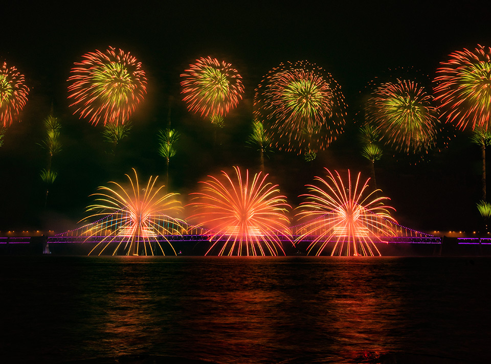 大连星海湾大桥跨年/元宵焰火秀