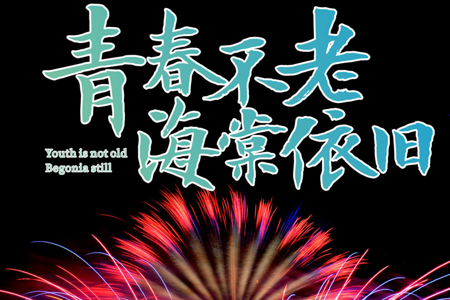 《青春不老 海棠依旧》同学聚会主题焰火秀
