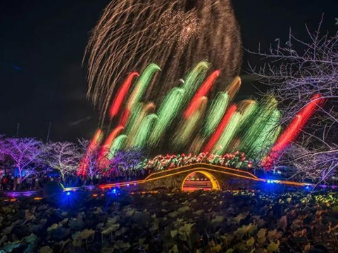 连续九年相约的中秋烟花大会